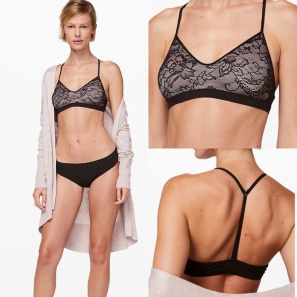 NEW Lululemon Live in Lace Bralette in Black